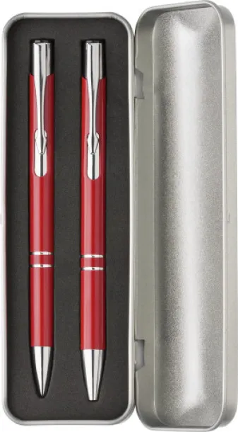 Zahir Aluminium writing set  red