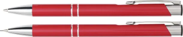 Zahir Aluminium writing set  red