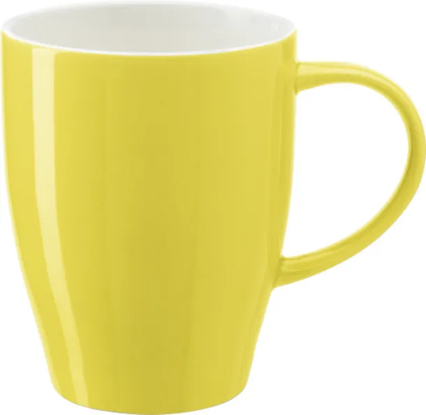  Porculanska šalica Paula, 350 ml Žuta