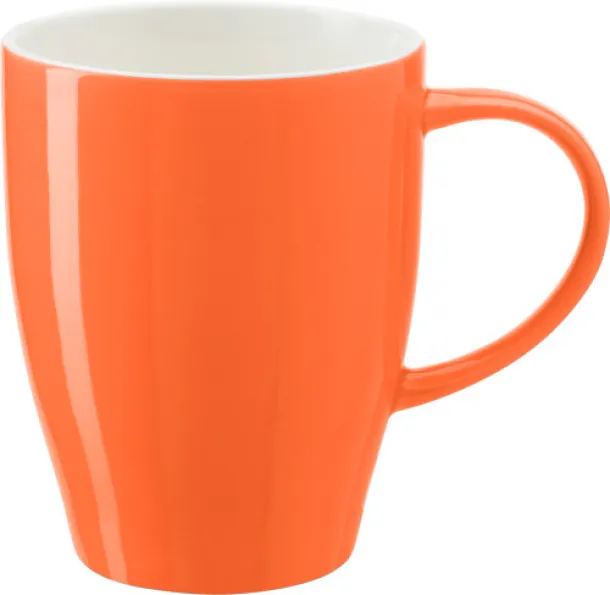  Porculanska šalica Paula, 350 ml Narančasta