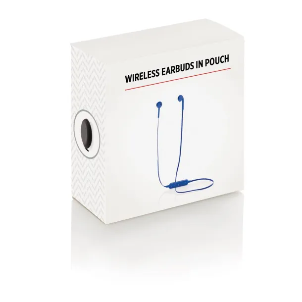  Wireless earbuds in pouch - XD Collection Blue