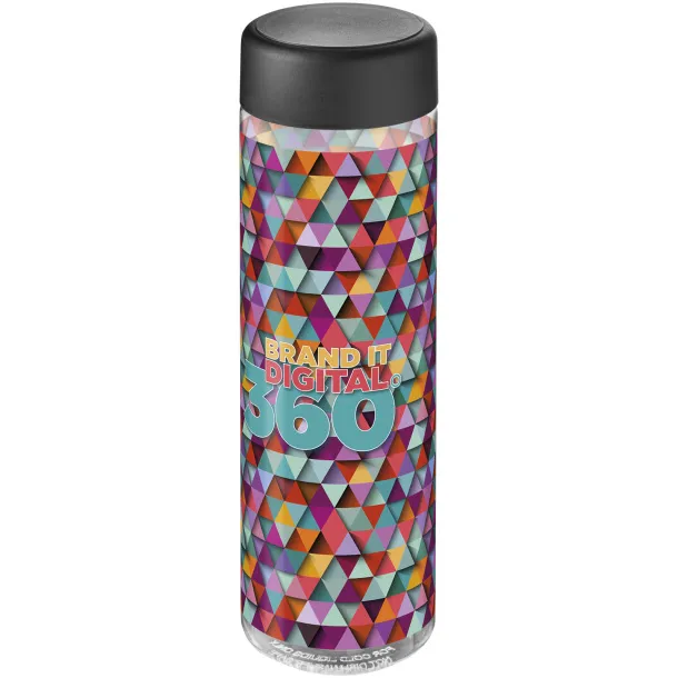 H2O Vibe 850 ml screw cap water bottle - Unbranded White Solid black