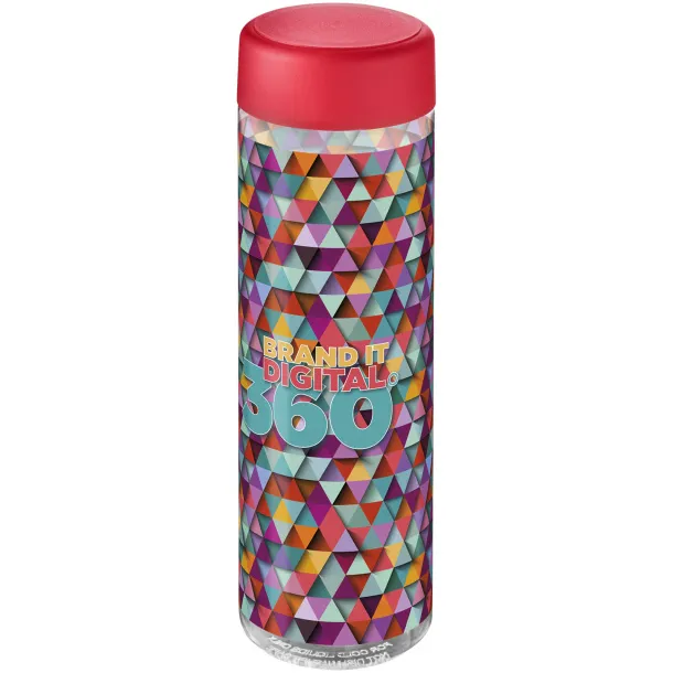 H2O Vibe 850 ml screw cap water bottle - Unbranded White Red