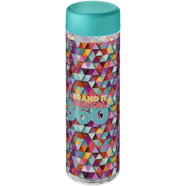 H2O Vibe 850 ml screw cap water bottle - Unbranded White Aqua blue