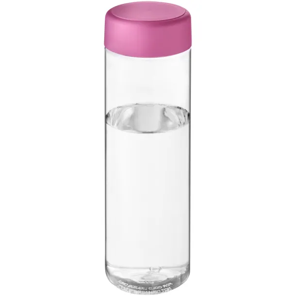 H2O Vibe 850 ml screw cap water bottle - Unbranded White Transparent pink