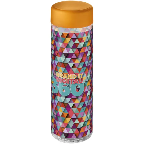 H2O Vibe 850 ml screw cap water bottle White Orange