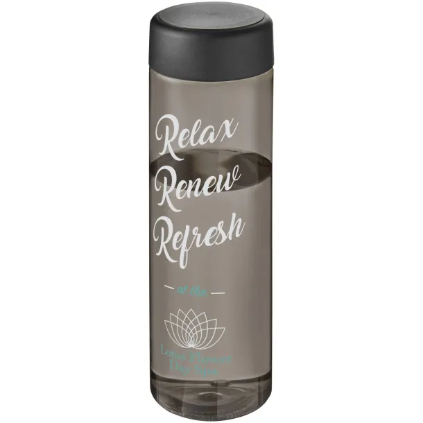 H2O Vibe 850 ml screw cap water bottle Charcoal Crna