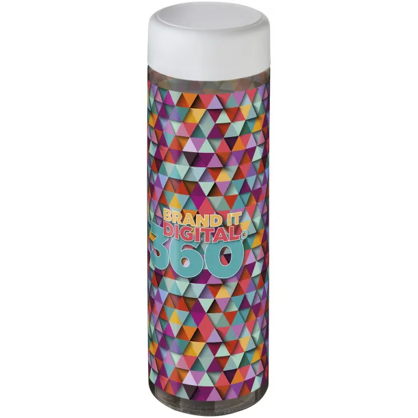 H2O Vibe 850 ml screw cap water bottle Charcoal White