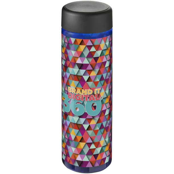 H2O Vibe 850 ml screw cap water bottle Blue Solid black