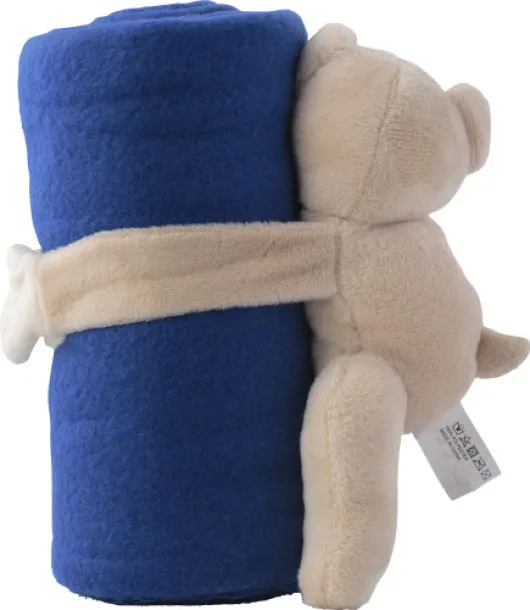 Owen Plush toy bear with fleece blanket 