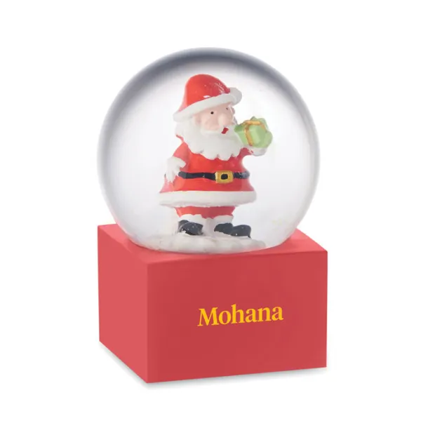 SANTO Small snow ball glass ornament Red