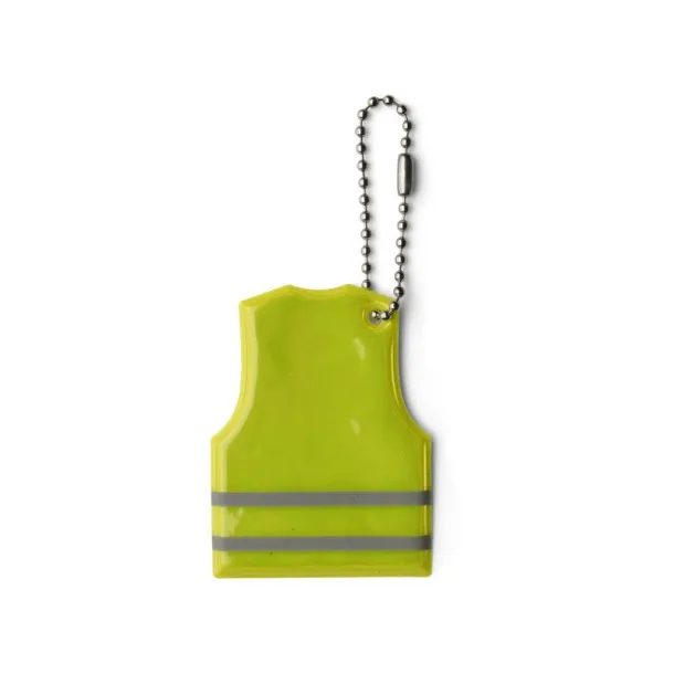  Keyring, reflective hanger "vest" Žuta