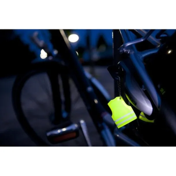  Keyring, reflective hanger "vest" Žuta