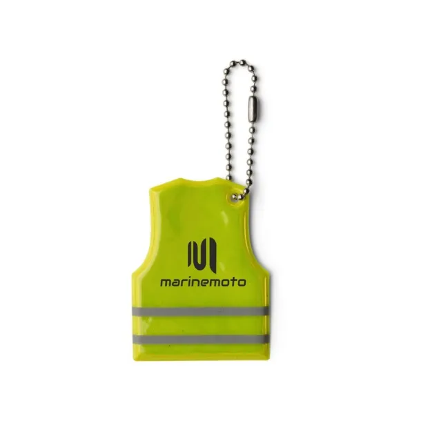  Keyring, reflective hanger "vest" Žuta