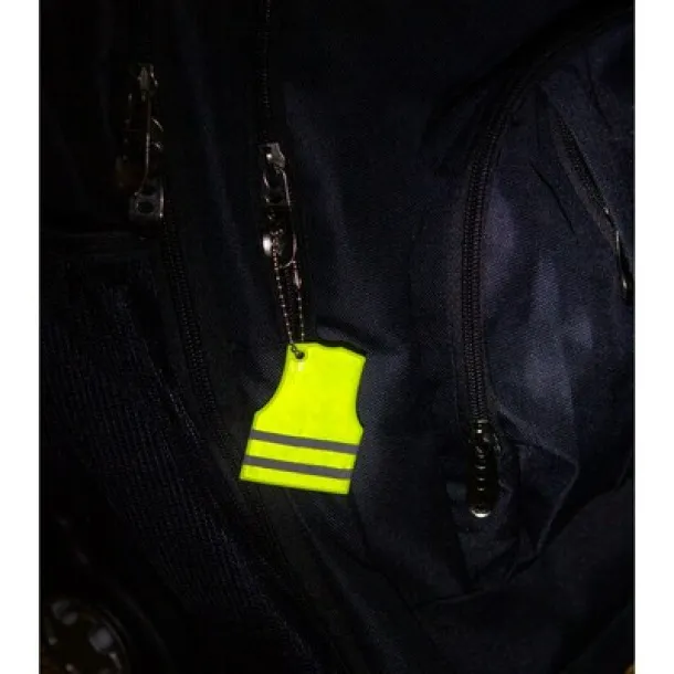  Keyring, reflective hanger "vest" Žuta
