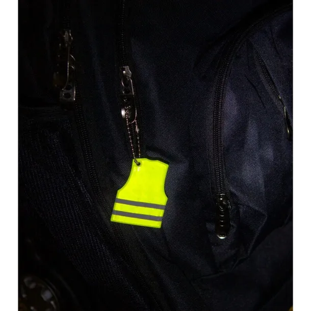  Keyring, reflective hanger "vest" Žuta