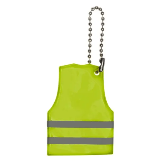  Keyring, reflective hanger "vest" yellow