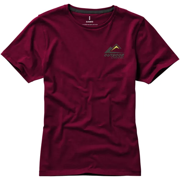 Nanaimo short sleeve women's T-shirt - Elevate Life Burgundy