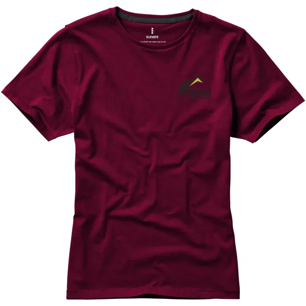 Nanaimo short sleeve women's T-shirt - Elevate Life Burgundy