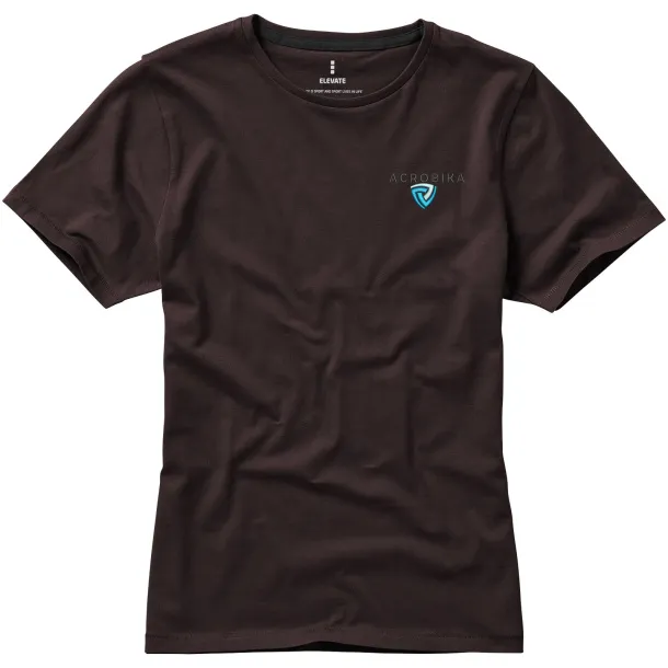 Nanaimo ženska majica kratkih rukava, 160 g/m² - Elevate Life Chocolate brown