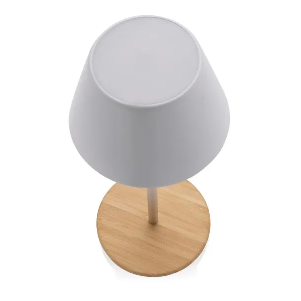  Pure Glow RCS usb-rechargeable recycled plastic table lamp - XD Collection White 