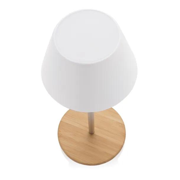  Pure Glow RCS usb-rechargeable recycled plastic table lamp - XD Collection White 