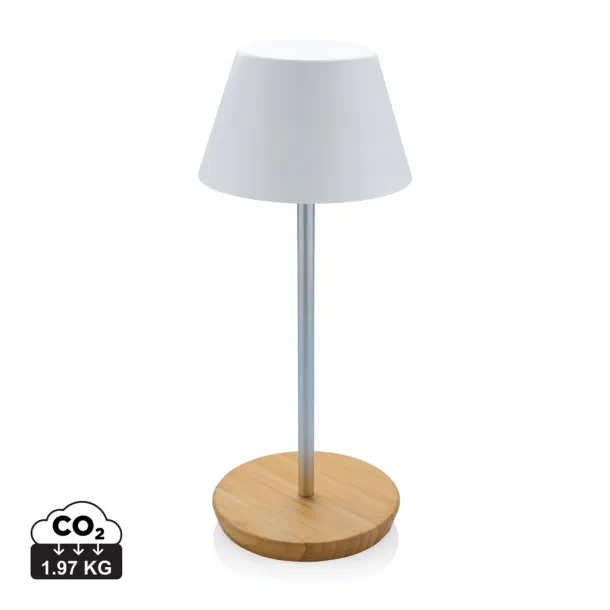  Pure Glow RCS usb-rechargeable recycled plastic table lamp - XD Collection White 