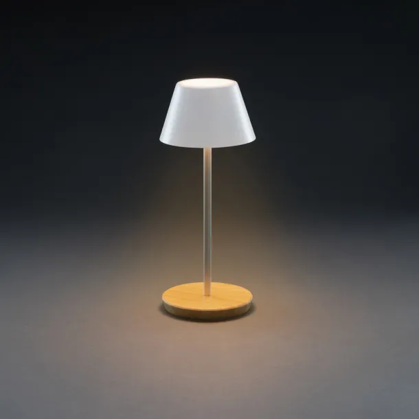  Pure Glow RCS usb-rechargeable recycled plastic table lamp - XD Collection White 