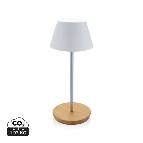  Pure Glow RCS usb-rechargeable recycled plastic table lamp - XD Collection White 