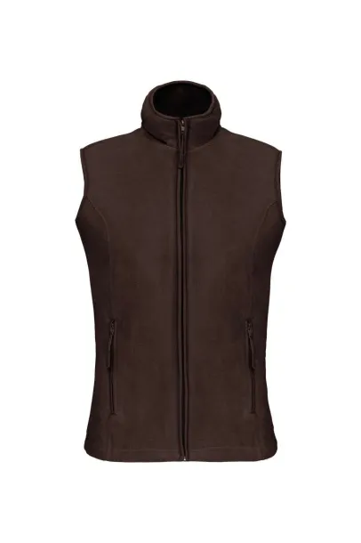 MELODIE LADIES' MICRO FLEECE GILET - Kariban Chocolate