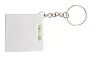 Level tape measure with keyring