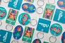 Foamy D keyring