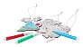 Bancax colouring christmas tree ornament set