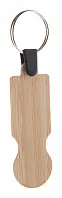 bamboo trolley coin keyring