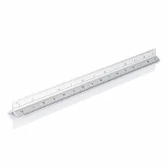 aluminijsko trokutno ravnalo - 30 cm - XD Collection