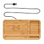  Bamboo desk organizer 5W wireless charger - XD Collection