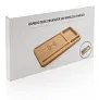  Bamboo desk organizer 5W wireless charger - XD Collection
