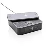  Wireless charging speaker with time display