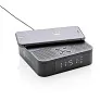  Wireless charging speaker with time display