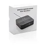  Wireless charging speaker with time display