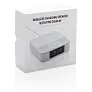  Wireless charging speaker with time display