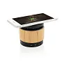  Bamboo wireless charger speaker - XD Collection