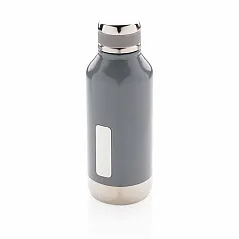 Leak proof vacuum bottle with logo plate - XD Collection