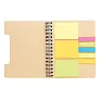  A5 Kraft spiral notebook with sticky notes - XD Collection