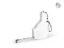 LIKE plastic key holder in shape of hand with tape measure