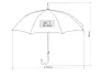BAVARIA umbrella with automatic open - CASTELLI