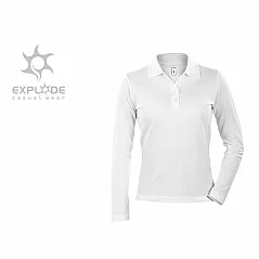 women’s long sleeve polo shirt - EXPLODE
