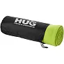 Huggy fleece plaid blanket with carry pouch