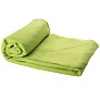 Huggy fleece plaid blanket with carry pouch