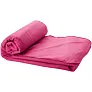Huggy fleece plaid blanket with carry pouch